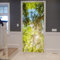 A.Monamour Türtapete Selbstklebend Türfolie Türposter 3D Sonnen Durch Grüne Wald Bäume Oben Blaue Himmels Naturlandschaft Vinyl Folie Türdeko Tapete Wandbild Türaufkleber Türtattoo 77 x 200 cm