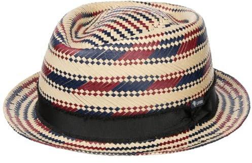 Lipodo Berdasco Pork Pie Hat Stripe Papier Straw Ribbon Handmade Made in Italy Unisex Summer