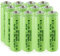 GENYESTAR NiMH wiederaufladbare AA-Batterien, 1,2 V, 600 mAh, Doppel-A-Akku, Ersatz vorgeladen, für Solarleuchten, Fernbedienungen, Spielzeug, Heimgerät, 12 Stück
