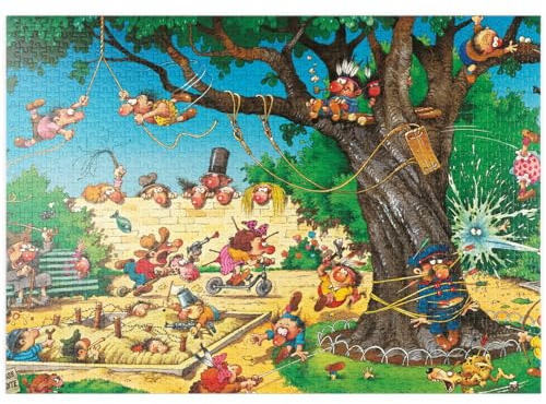 MyPuzzle Playground - Jean-Jacques Loup - Cartoon Classics - Premium 1000 Teile Puzzle - MyPuzzle Sonderkollektion von Heye Puzzle