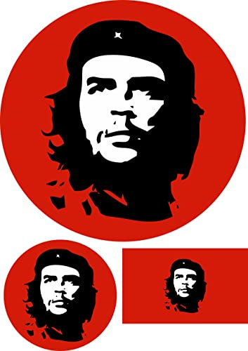 Nation Ernesto Che Guevara 3 Stück Aufkleber Karte Sticker - H-003