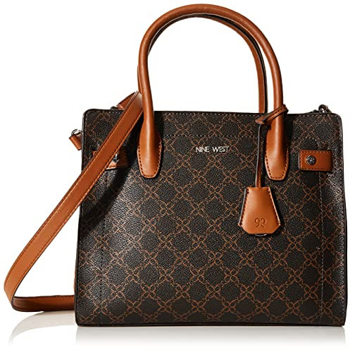 Nine West Bettina Umhängetasche, Braunes Logo, Einheitsgröße