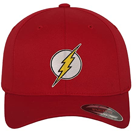 The Flash Offizielles Lizenzprodukt Flexfit Cap (Rot), Groß/X-Large