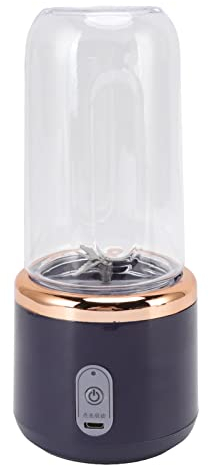 Mini Extracteur de Jus Portable, Tasse Blender Multifonction 6 Lames 300ml USB, Tasse à Jus Compacte pour Voyage, Bureau et Maison
