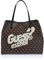 GUESS Vikky Tote TOTE Damen, Brown Logo, L, Zeitgenössisch