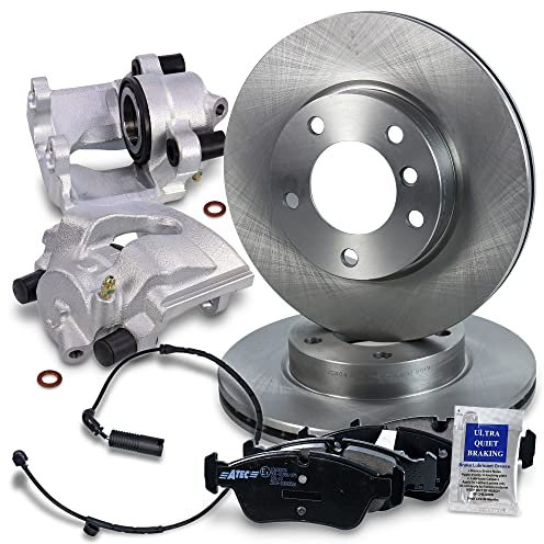 ATEC Germany Bremsenset Vorderachse inkl. Bremsscheiben Ø 286 mm Belüftet + Bremsbeläge Vorne & Bremssattel Vorne Kompatibel mit BMW 3er (E46), Z4 Roadster (E85)