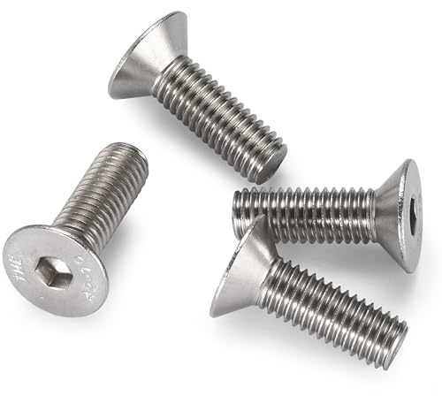 Bolt Dropper Schrauben-Set aus Edelstahl - A2-70 M8 x 25mm mit Innen-Sechskant für Holz, Geräte, Möbel Waffen und Blechschrauben - Inklusive Distanzhülsen, Gewindeeinsätze und Muttern
