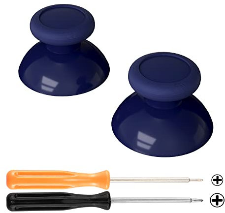 eXtremeRate Thumbsticks kompatibel mit Nintendo Switch Pro Controller, Ersatz Thumb Grips Joysticks Analog Sticks Aufsätze für Switch Pro Controller-Midnight Blue