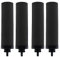 Renami 1-Mikron-Wasserfilter-Ersatz für Berkey® BB9-2® schwarze Reinigungselemente, kompatibel mit Berkey® Schwerkraftfiltersystem, 4 Stück