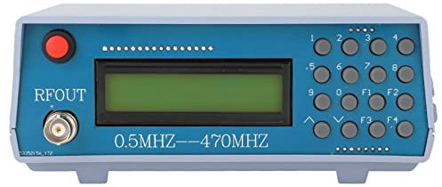 Generador de Señal Funcional, 0.5M-470MHz Generador de Señal de Frecuencia Generador de Señal de Radio FM Generador de Señal de Intercomunicación para Comunicación Inalámbrica