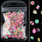 vsilay 3D Tiny Mixed Fruits Candies Slices Assorted Pieces Colorful Charms DIY Crafting Epoxy Resin Filler Nail Art Crafts