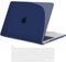 TECOOL Hülle nur Kompatibel mit MacBook Pro 16 Zoll 2020 2019 mit Touch Bar (A2141), Ultradünne Schutzhülle Hartschale Case mit Tastaturschutz (EU Layout), Kristall Marineblau