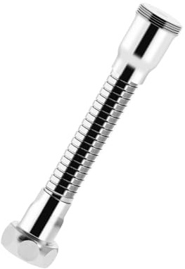 TopHomer 1Stück Wasserhahnverlängerung, Flexibler Wassersparender, Verlängerung Strahlregler Wasserhahn Sieb für Badezimmer Küchenarmatur (12cm)