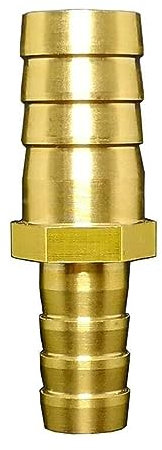 KEMKEY 4mm 5mm 6mm 8mm 10mm 12mm 14mm 16mm 18mm 20mm 2 Voies Tuyau Droit Barbe raccord de Tuyau en Laiton réducteur coupleur connecteur (Color : 20-10mm)