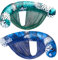 SLOOSH Pool Floats Chairs Adult，2 Packs Inflatable Noodle Chair with Sling Soft Fabric，Floating Pool Float Lounge Water Swimming Floaties for Party Summer Water Fun（Tropical Leaves）