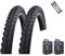 2er Set Schwalbe Fahrradreifen Marathon 365 28 Zoll (47-622) Reflex + AV DV SV Schlauch und 3 Metall Reifenheber E Bike (SV-Ventil Schläuche, 28x2,15 Zoll (55-622))