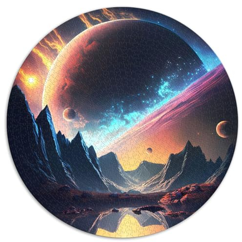 Familienpuzzles Geschenk 1000 Teile Puzzle Außerirdische Oase Premium-Karton Erwachsene Puzzles Geschenke Geburtstagsgeschenk für Erwachsene Jungen Mädchen 26,57 x 26,57 Zoll