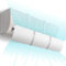 WIOONI Deflector Universal Ajustable de Pared de Aire Acondicionado para Salón, Oficina, Dormitorio - Blanco