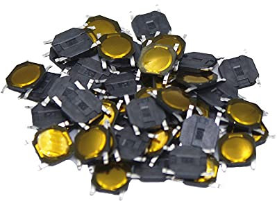 UGLJUNDU Industrielle Schalter, 1000 Stück, 440,8 mm, 4 x 4 x 0,8 mm, 4 x 4 x 0,8 mm, taktiler Drucktastenschalter, Takt, 4-poliger Schalter, Mikroschalter, SMD-Schalter BZOZHOU