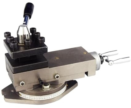 Woodturning Lathe Tool Rest, 11.4 in Lathe Tool Rest Assembly, Width 80mm Stroke 140mm, Machine Tool Slide Block, Machine Tool Accessories, Composite Frame Assembly for AT320, Wood Turning Tools and
