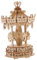 CIYODO 1 Satz Puzzle Denksportaufgaben Kinderspielzeug Mechanisches Modell Spielzeuge Beige Hölzern