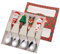 VollfitYYu Weihnachtslöffel Set 4 Stück Edelstahl Weihnachtsgeschirr Dessertlöffel Kaffeelöffel mit Cartoon 3D Weihnachtsbaum Elch Weihnachtsmann Schneemann Weihnachtsdeko (Silber)