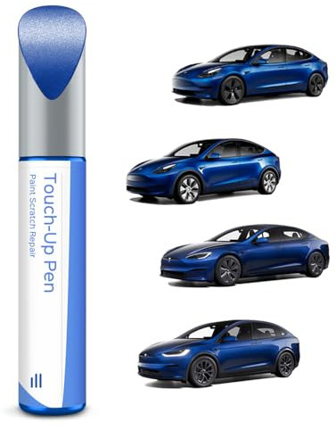 Tesla Stylo de retouche pour réparation de rayures avec correspondance des couleurs pour modèle 3/Y/S/X Bleu profond métallisé