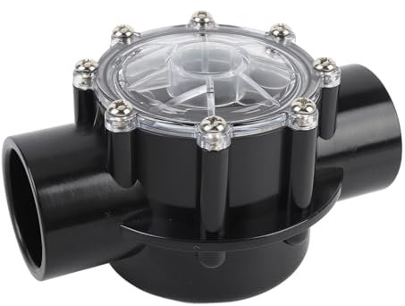 Clapet Anti-retour de Piscine, Clapet Anti-retour 2 Voies à 180 Degrés, Couvercle Amovible et Transparent pour une Inspection Facile, Compatible avec 7305, D'accessoires de Piscine