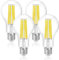 FLSNT LED Edison Glühbirne E27, A70 LED Filament Lampe 3452 Lumen Super Hell, 18W(Ersetzt 200W), 5000K Tageslicht, nicht dimmbar, Klar Glas, 4 Stück