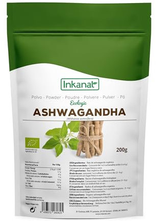 Ashwagandha en Polvo BIO 200g – Energía Natural y Equilibrio para tu Cuerpo y Mente