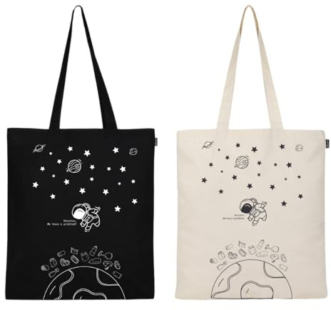Ecoright Tote Bags for Women, Trendy & Reusable Grocery Bag, Cotton Tote Bag for School, Daily Use, Shopping & Beach
