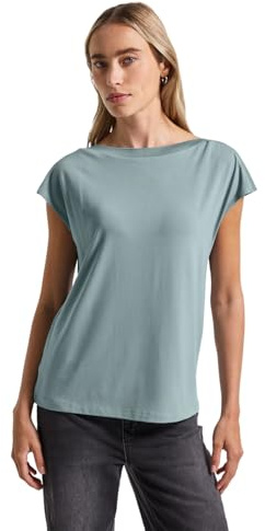Damen U-Boot Shirt mit Rippdetail