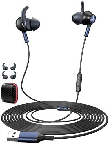 ACANDYA Cuffie USB per PC e laptop lezioni online/Skype/Zoom e home office