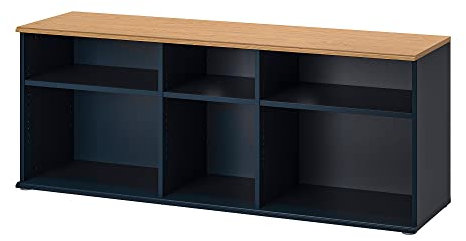 ProTuning SKRUVBY Banc TV, noir-bleu, 156 x 38 x 60 cm