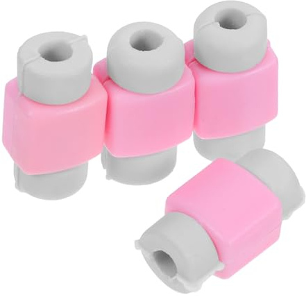 MOTHNUR 4pcs Charging Cable Protectors for Compatible Smartphones 5 5s 6 6s Pink Usb Cable Saver Covers