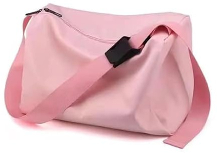 1Pcs Gym wasserdichte Tasche Fitness Training Bag Outdoor Reise Duffle Freizeit Umhängetasche Yoga Sport Rucksack(Pink)