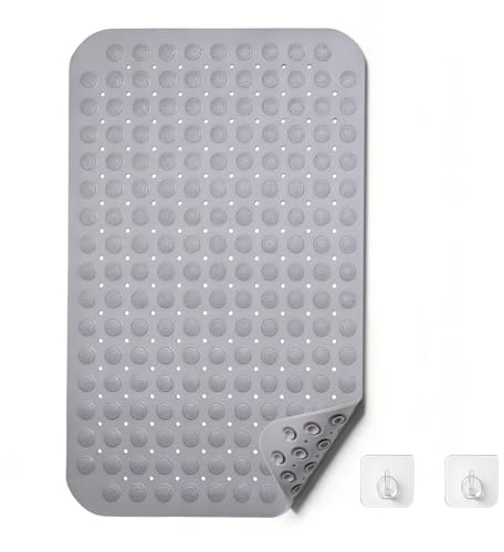 Vookkp Tappetino Vasca Antiscivolo 78X46cm Antiscivolo Vasca da Bagno Senza BPA Tappeto Antiscivolo Doccia Resistente alla Muffa e Lavabile in Lavatrice Tappetino Bagno