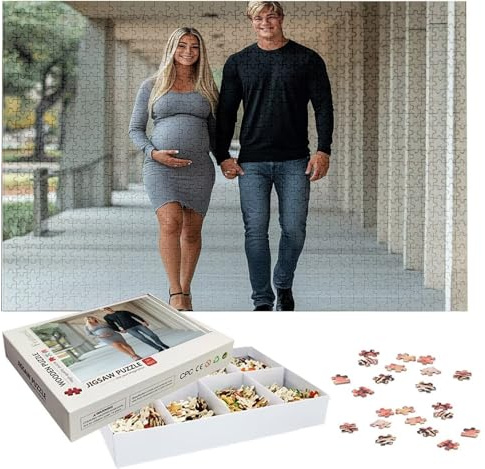 Personalisiertes Foto Puzzle Selbst Gestalten - Fotopuzzle mit Eigenem Bild 1000-5000 Teile - Gestalte Selbst Puzzle, Personalisierte Geschenke mit Foto für Mama, Kinder, Familie zum Geburtstag h-2819