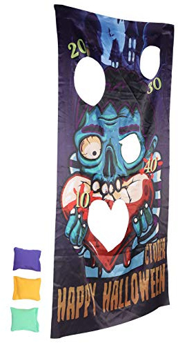 BAFOVY Wurfspiel-Flagge, Stoff-Wurfspiel-Set 53 X 28,1 Zoll, 4 Aufhängelöcher, Waschbar, Tragbar, Hand-Auge-Koordination-Partyspielzeug für und Erwachsene Im Innen- und Außenbereich