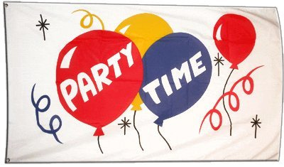 Flagge Party Time - 60 x 90 cm