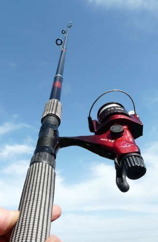 Soytich Angelrute Rute Steckrute Wurf-Rute, 2,10m Lang. (Rute 2,10m)