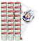 MamboCat Lot de 24 bocaux en verre de 350 ml avec couvercles rouges à carreaux To 82 et livret de recettes de la marque de sucre gélifiant Diamant Gelierzauber (français non garanti)