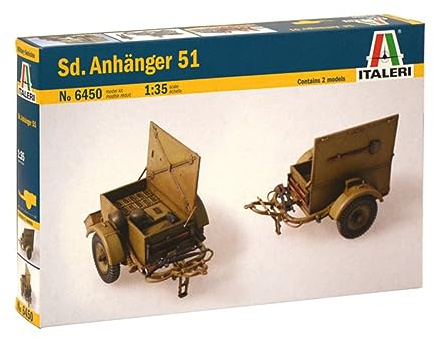 Italeri 8001283064507 6450 - SonderanhM-dnger 51, 2 Pieces, Unlackiert