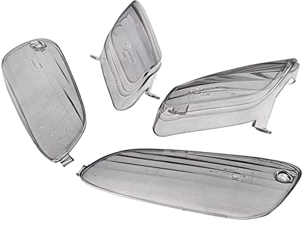 Set Blinkergläser STR8, Aprilia SR50 Factory, schwarz