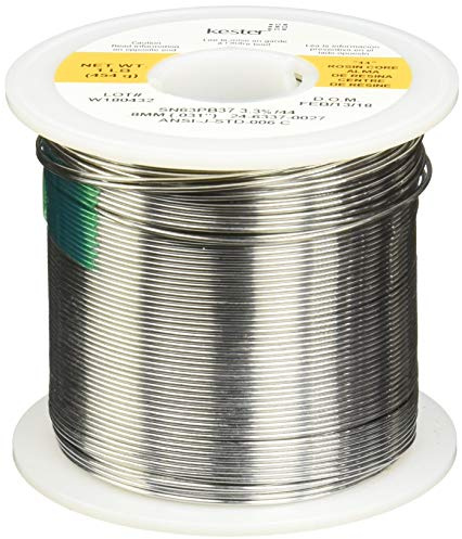 Kester 24-6337-0027 Solder Roll, Core Size 66, 63/37 Alloy, 0.031 Diameter