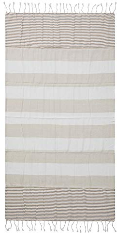 Sagaform Hamam Decke, Baumwolle, Beige, 90 x 170 cm