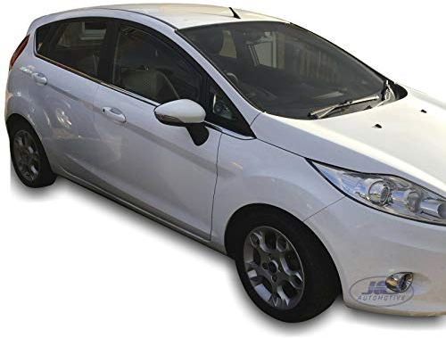 J&J AUTOMOTIVE | Windabweiser Passend Für Fiesta 5-Türer 2008-2017, Heko Regenabweiser, Getönt, Set 2-Teilig, Vorne, Aerodynamisch