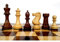 RoyalChessMall - 4.1 Pro Staunton Juego de Ajedrez de Madera Contrapesado - Sólo Piezas de Ajedrez - Palisandro Dorado - 4 Reinas