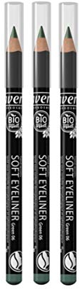 Lavera soft eyeliner grün 06 - kajal - vegan - Augen naturkosmetik - 3er pack (3 x 1g)