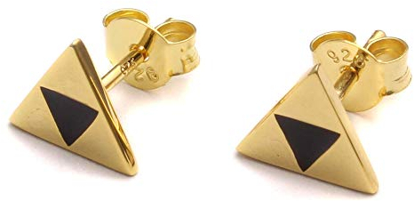Loveyourdiamonds Geek Gaming Ohrstecker aus 925 Sterling Silber Dreieck Ohrringe